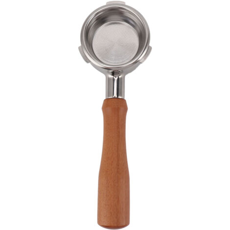 Siebträger 58 mm, 3 Ohren, Edelstahl, für Barsetto E Kaffeemaschine, Rotbraun