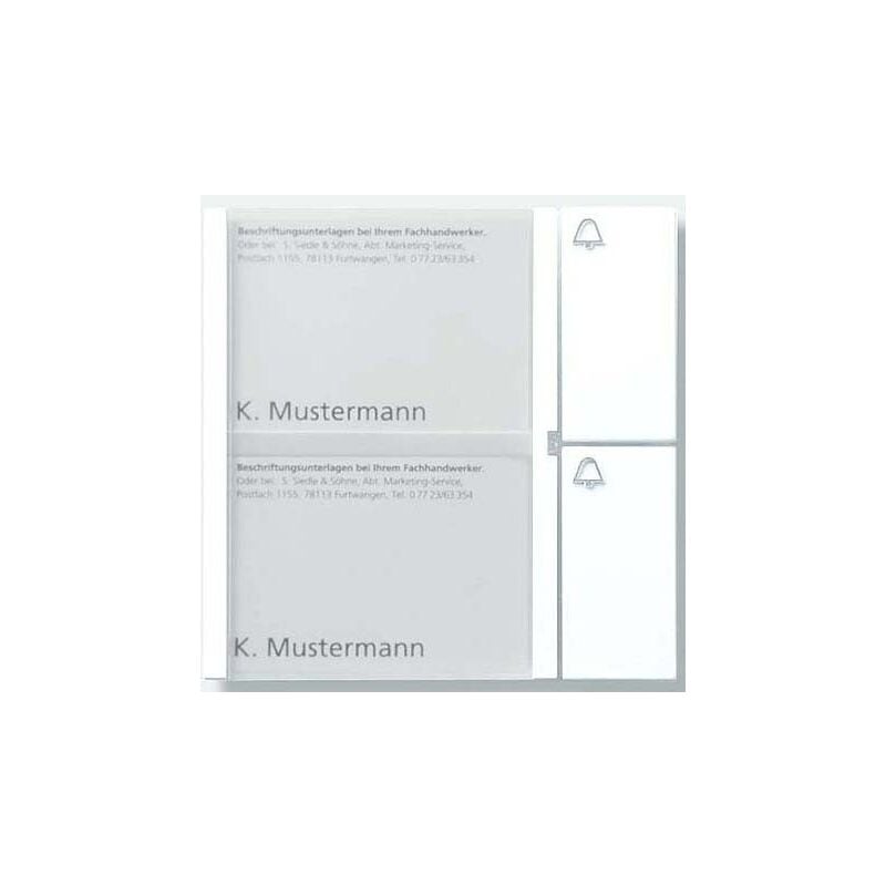 Siedle Bouton Module 2 Touches En Home De Bus, Btm 650-02 W, Blanc, 2544220 Siedle&söhne 200035732-00