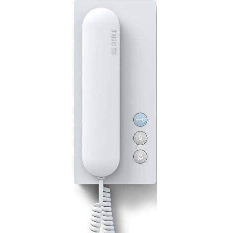Interphone filaire avec vidéo – Compatible appareils auditifs – Montage en saillie – Ouverture automatique de porte – Dimensions 201x91x46mm