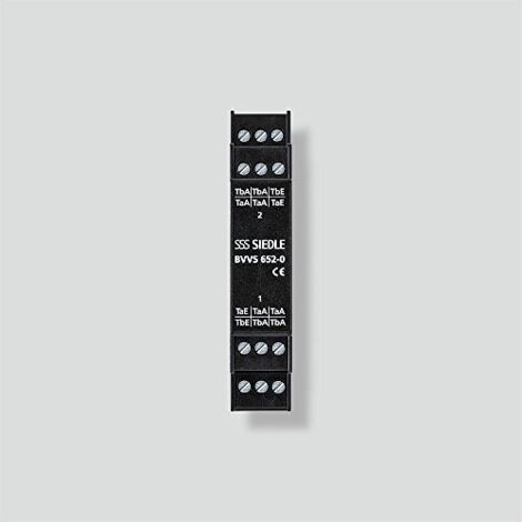 SIEDLE BVVS6520 BUS RÉPARTITEUR VIDÉO SYMÉTRIQUE CHAPEAU RAIL NOIR 20004963000 ELDAT
