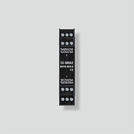 SIEDLE BVVS6520 BUS RÉPARTITEUR VIDÉO SYMÉTRIQUE CHAPEAU RAIL NOIR 20004963000 ELDAT