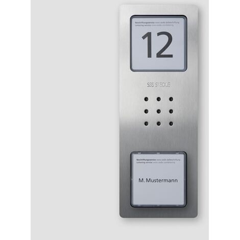 Siedle Gehäuse-Oberteil CA 812-1/CA 850-1 E  Edelstahl Audio 210008751-00
