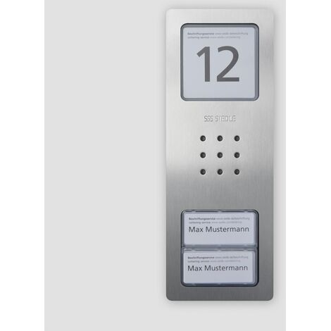 Siedle Gehäuse-Oberteil CA 812-2/CA 850-2 E Edelstahl Audio 210008752-00