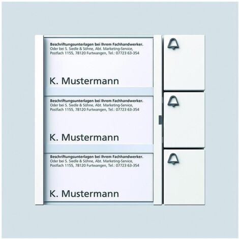 Siedle&Söhne Bus-Tasten-Modul BTM 650-03 W