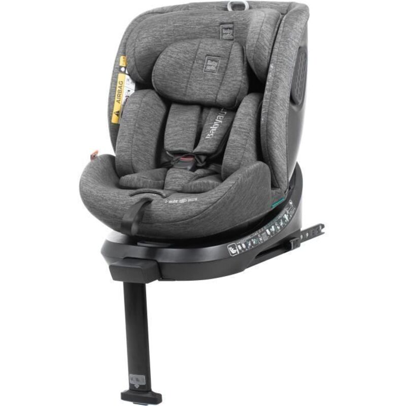 Siège auto - BABYAUTO - CORE - Groupe 0/1/2/3 - 40/150 cm - I-Size - Isofix - Pivotant - Inclinable - Réducteur - Gris