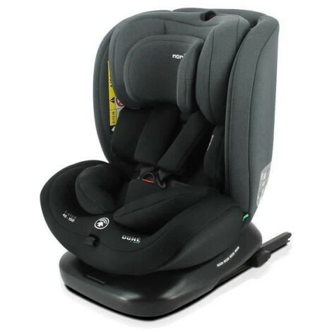 Siège auto évolutif isofix DUNE R129 – Groupe 0/1/2/3 – De 0 à 10 ans – 0-36 kg – 40-150 cm – Pivotant 360° – Têtière réglable – Nania