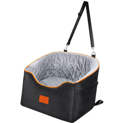 Siège auto pour chien en mousse 25D détachable, lavable, Base antidérapante, rehausseur pour voyage Camping gris foncé