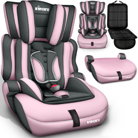 Siège auto pour enfants 9 à 36 kg – Harnais 5 points ajustable – Norme ECE R 129/03 – Tissu amovible et lavable – Fixation ceinture – Kiduku