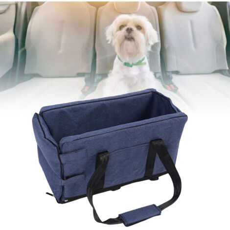 Siège Auto pour Petit Chien et Chat [Transport] Coffre Voiture Lavable Détachable Bébé Voyage Multifonction