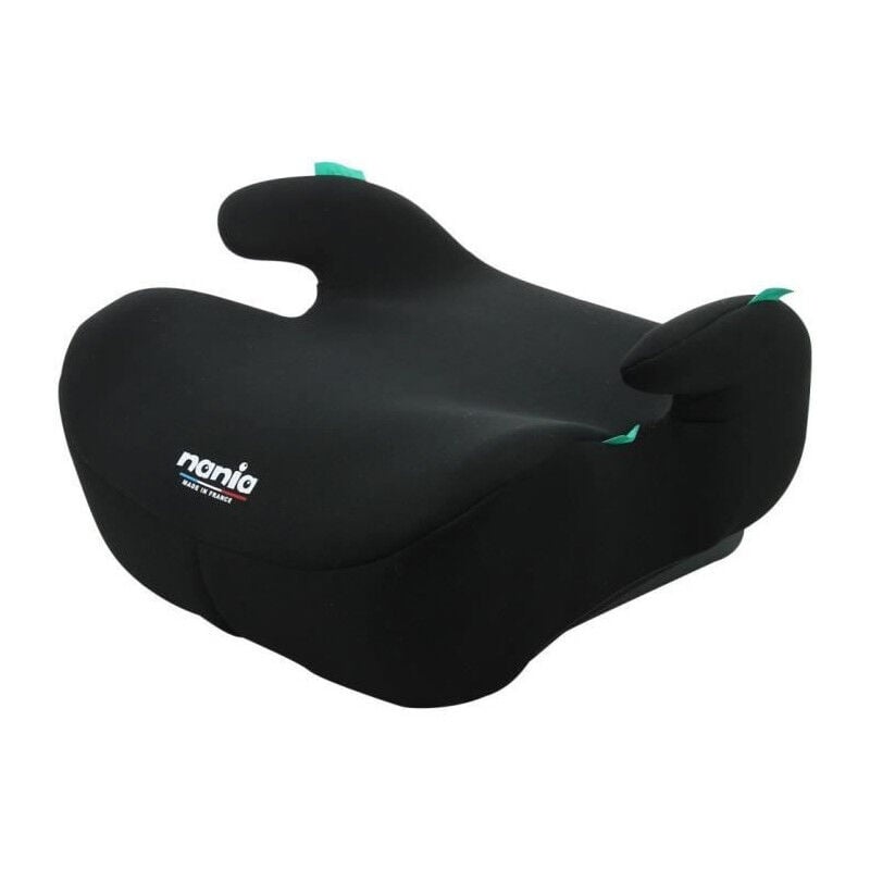Siege auto réhausseur - NANIA - Bubble - Groupe 3 - 126-150 cm - I-Size - Ceinturé - Noir