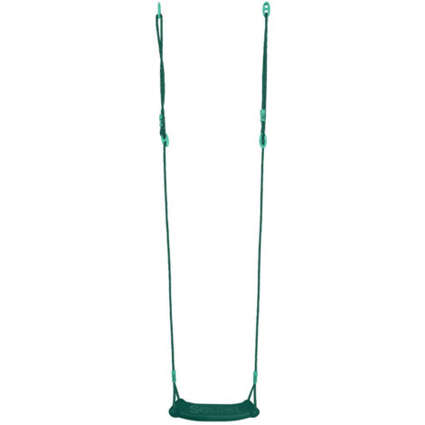 KBT – Siège balançoire en plastique vert forêt pour portiques 2m à 2,50m – Résistant aux intempéries – Poids max 50kg – Pour enfants 3 à 12 ans