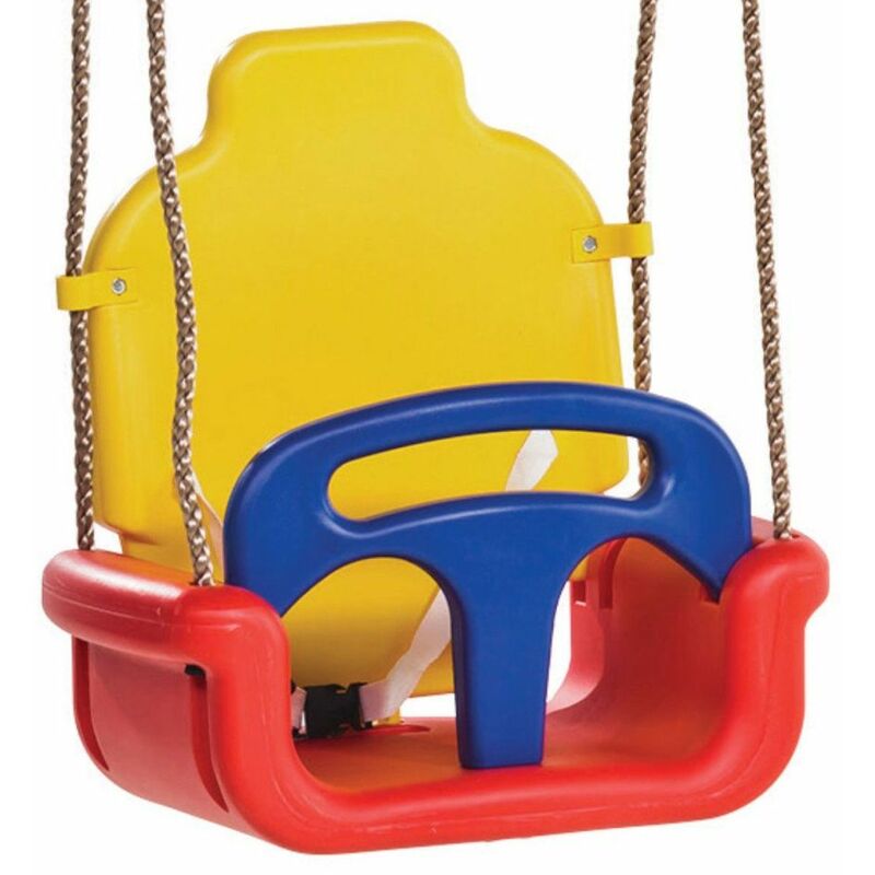 Wickey - Siège de balançoire évolutif pour bébés (3 en 1) pour aire de jeux, portique balançoire & cabane enfant