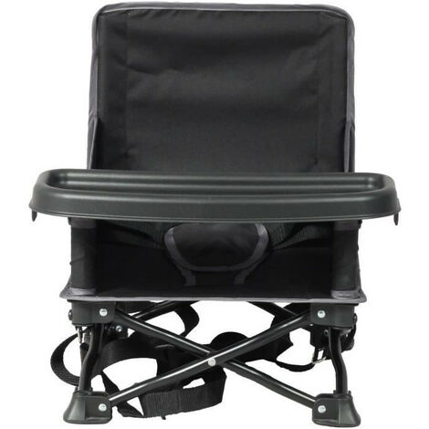 Siège d'appoint - BAMBISOL - 6/35 mois - Transformable en chaise enfant 3/5 ans - Pliable - Noir
