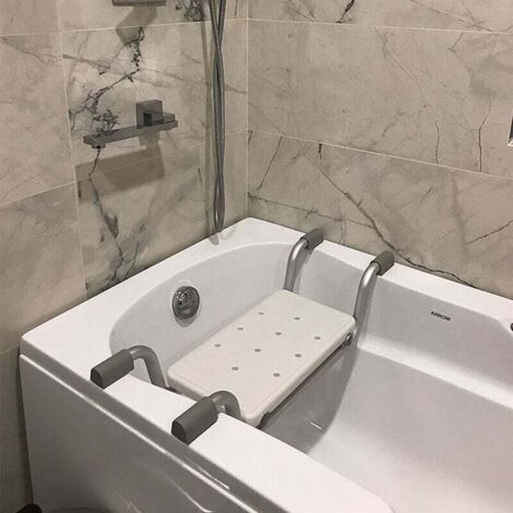 Siège de Baignoire Charge Maximale 136 kg Blanc Dimensions 73-832218cm