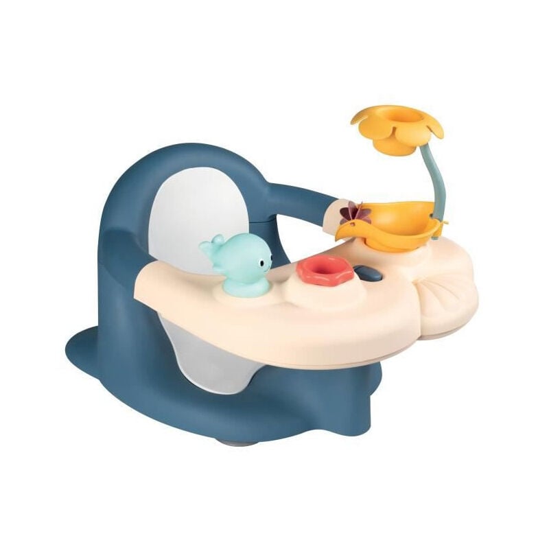 Siege de bain 2 en 1 little Smoby Tablette d'activités réglable - Fixation par ventouse - Convient aux surfaces lisses - Ble