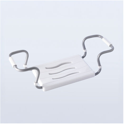 Siège De Bain Réglable (minimum 55 Cm, Maximum 70 Cm), Blanc, Taille 55-70 X 26 X 18,7 Cm