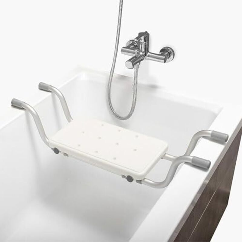 Siège de bain suspendu, siège de bain pour personnes âgées, planches de bain extensibles antidérapantes de 72,5 à 83,5 cm, convient aux personnes
