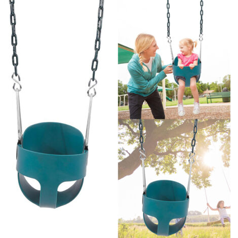 Siège de Balançoire pour Enfants avec Dossier Haut et Assise Baquet Complet