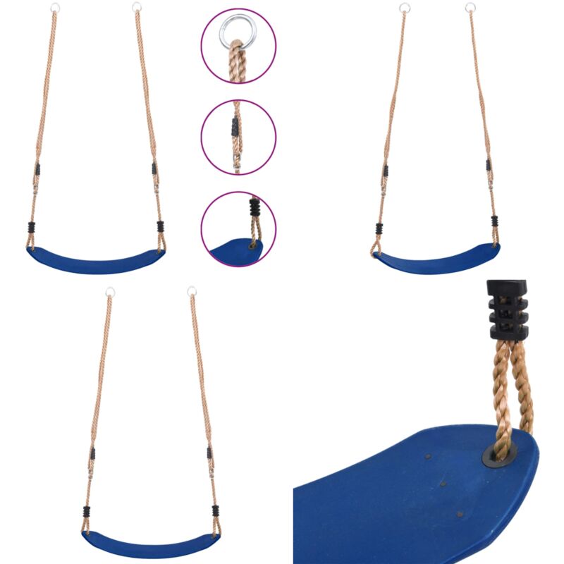 Vidaxl - Siège de balançoire pour enfants Bleu - siège de balançoire - sièges de balançoire - Home & Living - Bleu