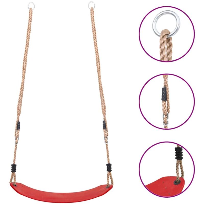 Vidaxl - Siège de balançoire pour enfants Rouge