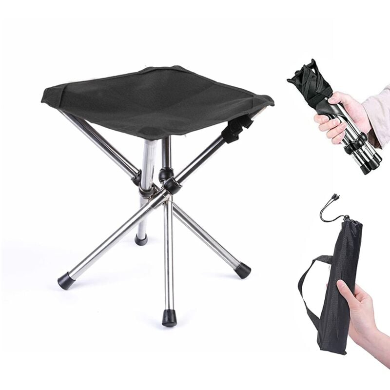 Siège de Camping Portable, Tabouret Pliable de Camping, Camping Pliant Tabourets, Mini Chaise Pliante Portable, Petite Chaise de Camping en