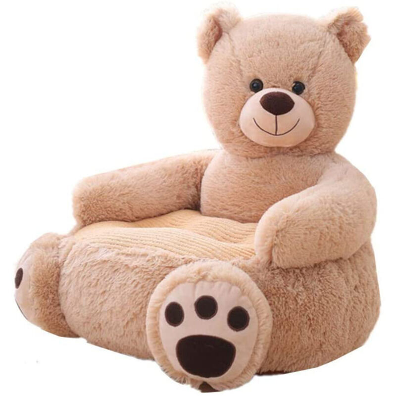 Fauteuil pour Enfants - Animaux - Canapé En Peluche douce 50 x 50 x 45 cm (ours)