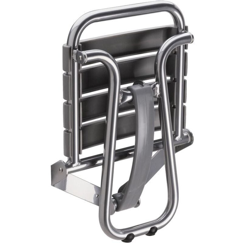 Siège de douche avec béquille automatique Pellet Gris