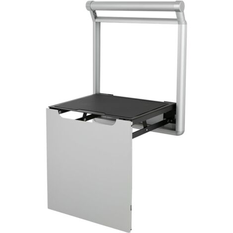 Siège de douche pliable, Siège De Douche Mural pliable Jusqu'à 150 kg de capacité de charge tabouret de douche pliable pour les personnes âgées enceintes, etc (argent)