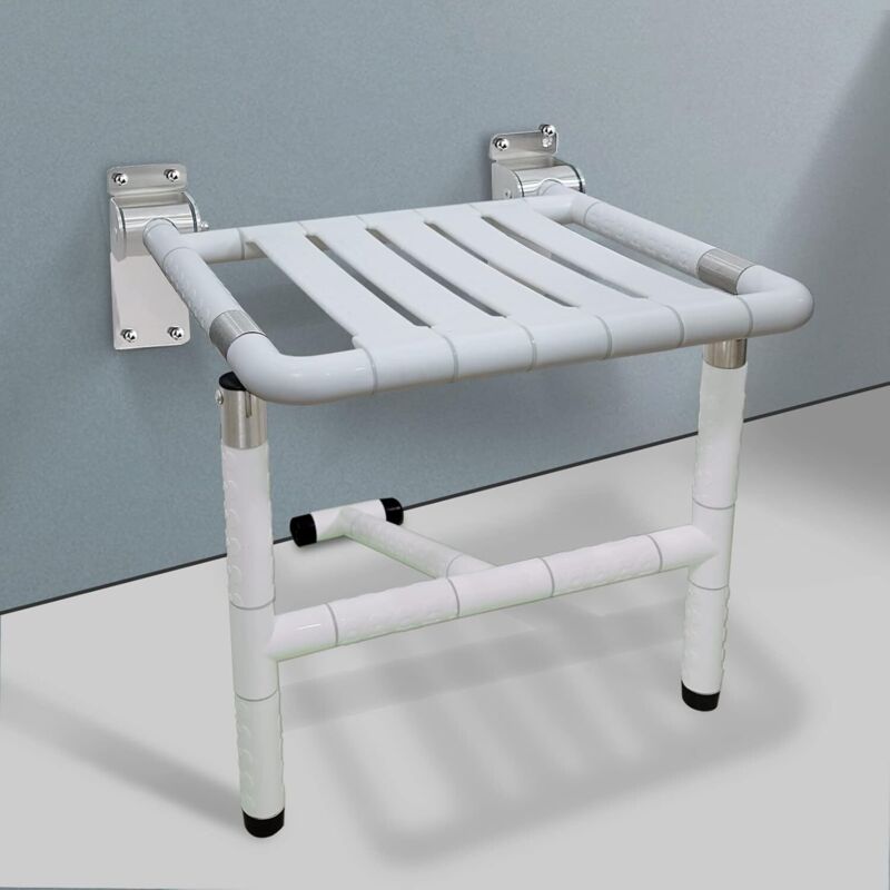 Siège de Douche Rabattable Mural, Adulte Siège de Douche pour Personne handicapée Chaise de Douche Pliable, Capacité de 190 kg pour Les Personnes