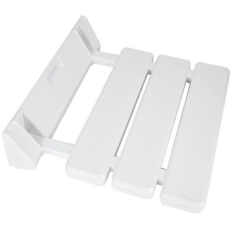 Siège de douche rabattable mural, banc de salle de bain pliable pour sauna domestique, blanc