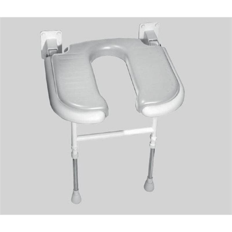 Siège de douche rembourré en u - Coloris: gris