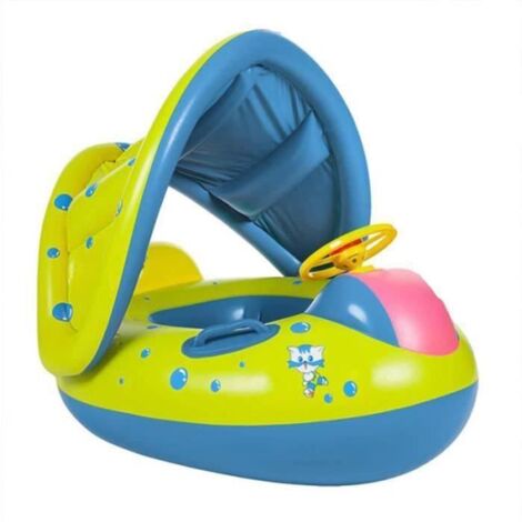 Siège De Piscine Gonflable pour Bébé - FOLAYA - Modèle Siège - Vert - 6 mois et plus - PVC