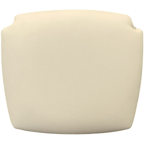 Siège de remplacement en similicuir beige pour chaise haute et tabourets en bois