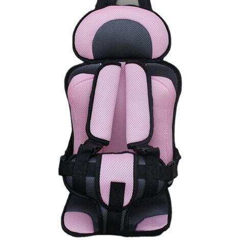 Siège de sécurité pour tricycle électrique enfant, coussin anti-stress pour bébé, taille S, rose-gris