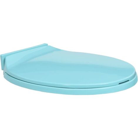 Siège de toilette à fermeture en douceur Vert Ovale