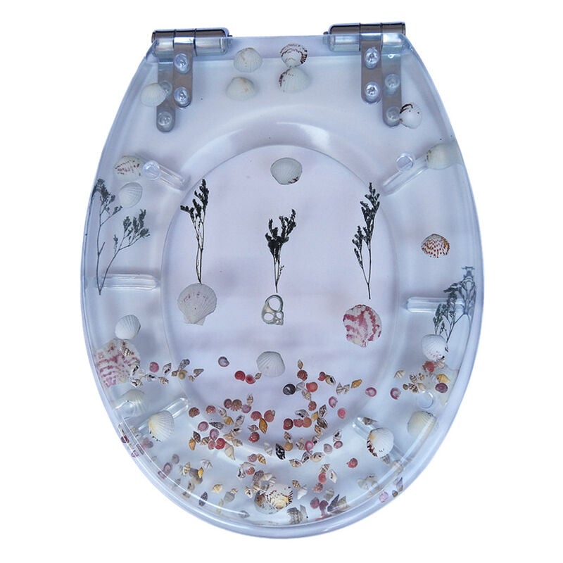 Largeight - Siège de toilette en résine housse de siège de toilette domestique en forme de u en forme de v en forme de o accessoires universels de