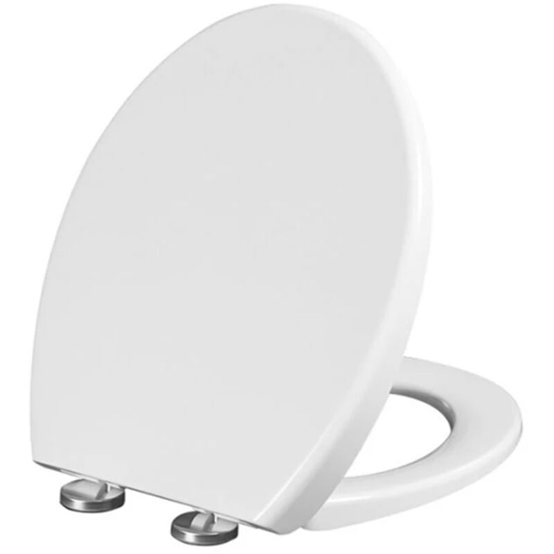 Okwish - Siège de toilette rond haut de gamme avec mécanisme de fermeture lente