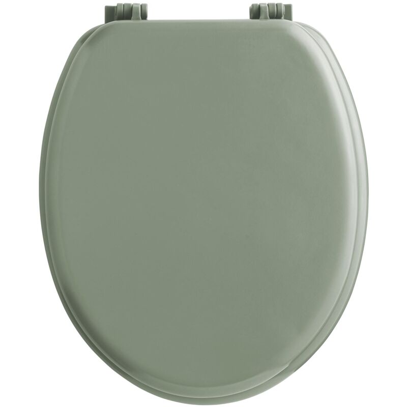 Douceur D'intérieur - Siège de toilette mdf, 44,5 x 37 cm, sauge