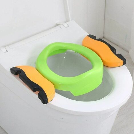 Siège Toilette Pliable Enfants 3-in-1 Réducteurs de Toilettes Trainer Pot  WC Pour Chaise Bébé avec Plaque Anti-Eclaboussure Haute Qualité Voyages