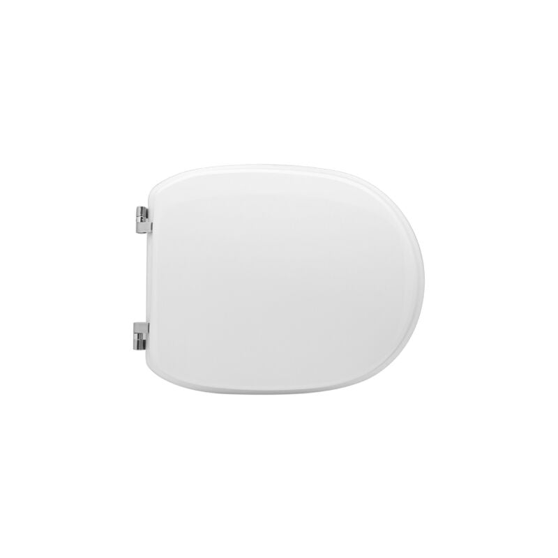 Abattant wc pour vase Althea Lisa 39,5-45x34,5 cm abattant wc blanc en bois stabilise' moule' en polyester avec charnie'res re'glables