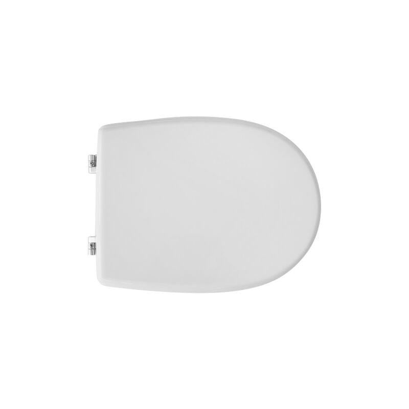 Dianhydro - Abattant wc pour vase Astra Gemma 46-49x37 cm abattant wc blanc en bois stabilise' moule' en polyester avec charnie'res re'glables