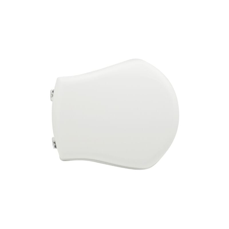 Abattant wc pour wc Axa Smile 38-40,5x35,5 cm abattant wc blanc en fonte de bois en polyester avec charnie'res re'glables