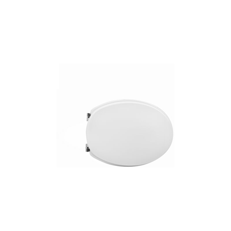 Abattant WC pour WC Ideal Standard Ellisse 40,5-46 x 34,5 cm Abattant WC blanc Charnie'res re'glables EU et sie'ge en fonte de bois