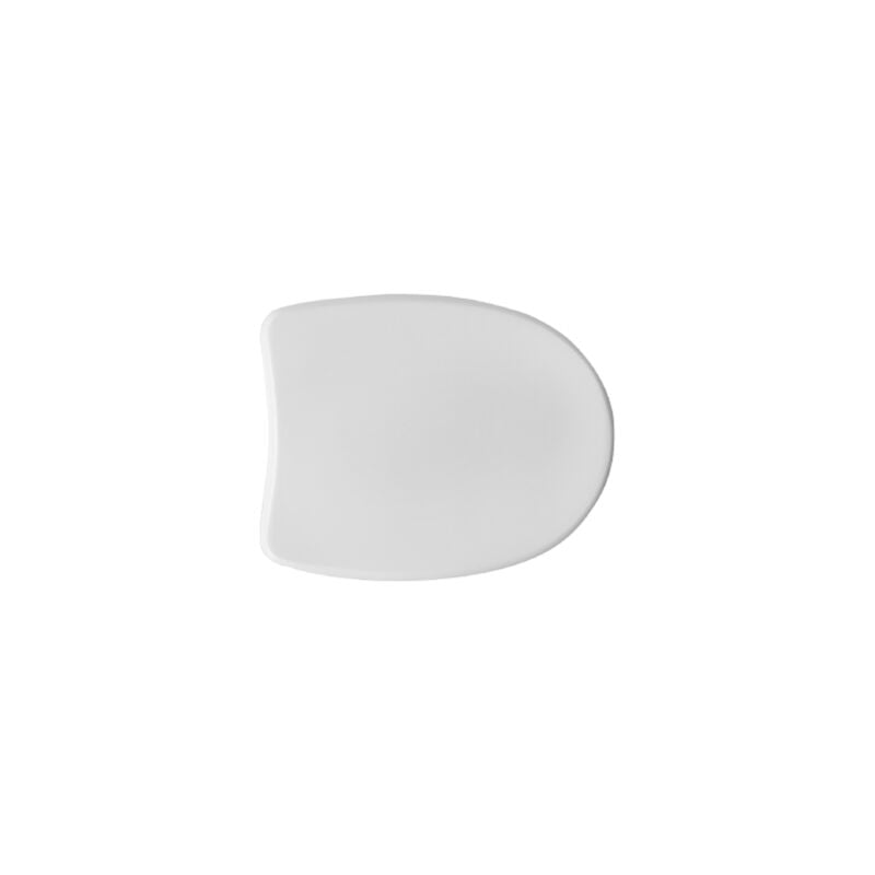 Abattant WC pour WC Ideal Standard Ala 42-44,5 x 35,6 cm abattant WC blanc avec charnie'res a' expansion et abattant en fonte de bois