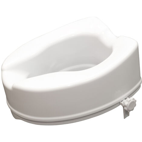 Siège de toilette surélevé en plastique sans couvercle blanc Senator - hauteur 16 cm
