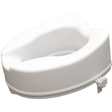 Siège de toilette surélevé en plastique sans couvercle blanc Senator - hauteur 16 cm VR224E