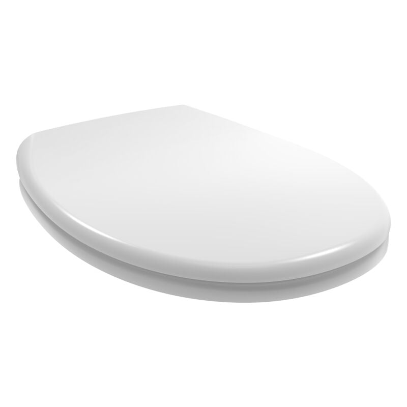 Kiamami Valentina - Siège De Toilette Universel En Thermodurci Blanc Brillant