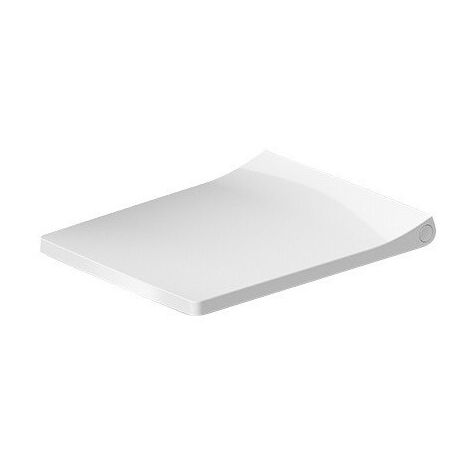 Siège de toilette Viu blanc. Charnières en acier inoxydable.avec douceur