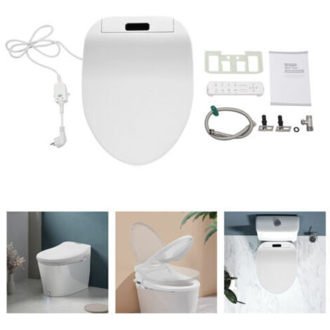 Siège de toilettes bidet en V, couvercle de toilettes intelligent avec télécommande, siège de toilettes avec écran d'affichage, couvercle de toilettes.