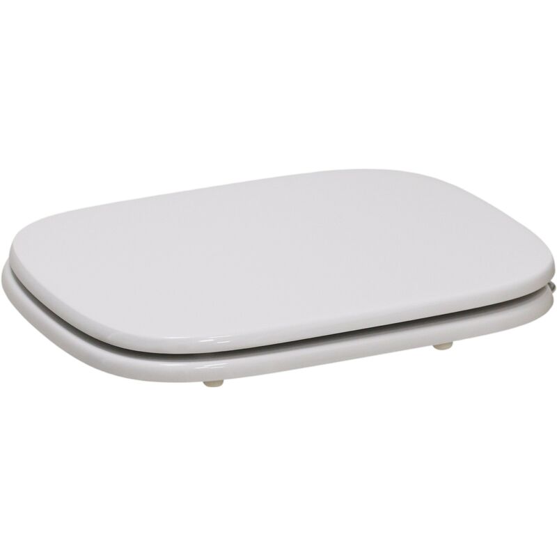 Niclam - Siège de toilette de remplacement compatible avec les toilettes Rio Dolomite N61 blanc
